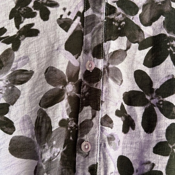 Simply Vera dress casual purple black with elastic waist Sz M - Picture 3 of 5